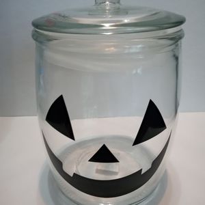 Jack o lantern candy cookie jar